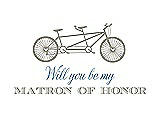 Front View Thumbnail - Twig & Cornflower Will You Be My Matron of Honor Card - Bike