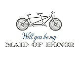 Front View Thumbnail - Cathedral & Cornflower Will You Be My Maid of Honor - Bike