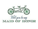 Front View Thumbnail - Juniper & Cornflower Will You Be My Maid of Honor - Bike