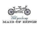 Front View Thumbnail - Amethyst & Cornflower Will You Be My Maid of Honor - Bike