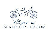 Front View Thumbnail - Arctic & Cornflower Will You Be My Maid of Honor - Bike