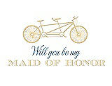 Front View Thumbnail - Buttercup & Cornflower Will You Be My Maid of Honor - Bike