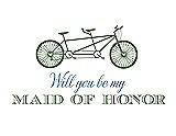 Front View Thumbnail - Clover & Cornflower Will You Be My Maid of Honor - Bike