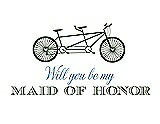 Front View Thumbnail - Moss & Cornflower Will You Be My Maid of Honor - Bike