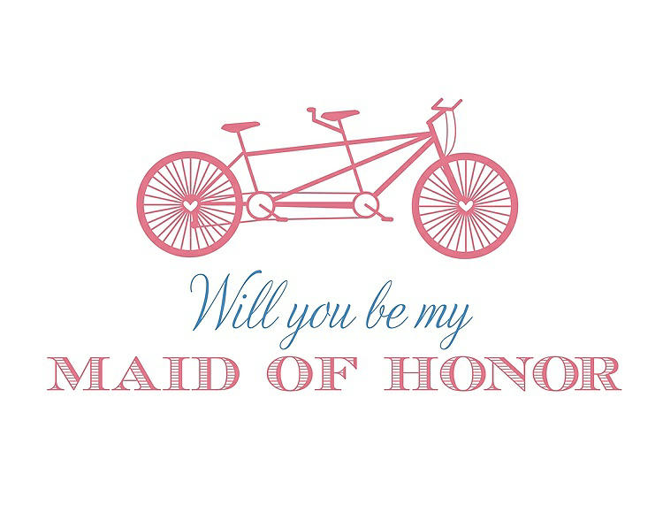 Front View - Nectar & Cornflower Will You Be My Maid of Honor - Bike