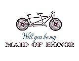 Front View Thumbnail - Ruby & Cornflower Will You Be My Maid of Honor - Bike