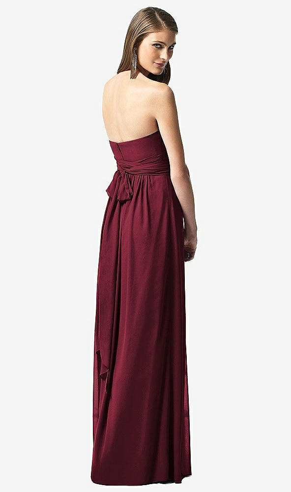 Back View - Burgundy Gold Dessy Collection Style 2846