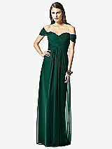 Front View Thumbnail - Hunter Green Dessy Collection Style 2844