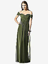 Front View Thumbnail - Olive Green Dessy Collection Style 2844