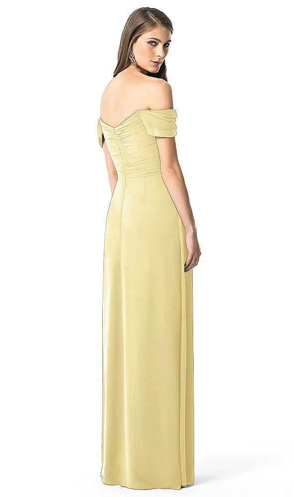 Back View - Pale Yellow Dessy Collection Style 2844