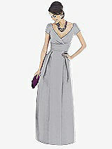 Front View Thumbnail - French Gray Alfred Sung Bridesmaid Dress D503