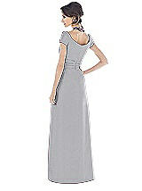 Rear View Thumbnail - French Gray Alfred Sung Bridesmaid Dress D503