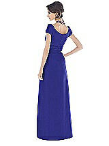 Rear View Thumbnail - Electric Blue Alfred Sung Bridesmaid Dress D503