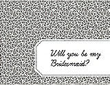 Front View Thumbnail - Cathedral & Ebony Will You Be My Bridesmaid Card - Petal