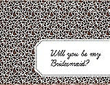 Front View Thumbnail - Cinnamon & Ebony Will You Be My Bridesmaid Card - Petal
