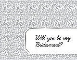 Front View Thumbnail - Dove & Ebony Will You Be My Bridesmaid Card - Petal
