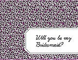 Front View Thumbnail - Paradise & Ebony Will You Be My Bridesmaid Card - Petal