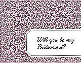 Front View Thumbnail - Rosebud & Ebony Will You Be My Bridesmaid Card - Petal