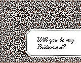 Front View Thumbnail - Almond & Ebony Will You Be My Bridesmaid Card - Petal