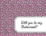 Front View Thumbnail - American Beauty & Ebony Will You Be My Bridesmaid Card - Petal