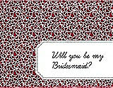 Front View Thumbnail - Barcelona & Ebony Will You Be My Bridesmaid Card - Petal