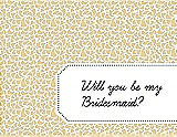 Front View Thumbnail - Buttercup & Ebony Will You Be My Bridesmaid Card - Petal