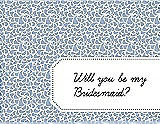 Front View Thumbnail - Cloudy & Ebony Will You Be My Bridesmaid Card - Petal