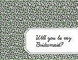 Front View Thumbnail - Clover & Ebony Will You Be My Bridesmaid Card - Petal