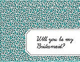 Front View Thumbnail - Capri & Ebony Will You Be My Bridesmaid Card - Petal