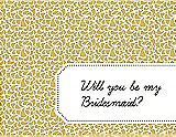 Front View Thumbnail - Daffodil & Ebony Will You Be My Bridesmaid Card - Petal