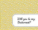 Front View Thumbnail - Daisy & Ebony Will You Be My Bridesmaid Card - Petal
