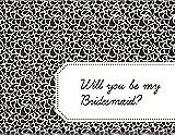 Front View Thumbnail - Espresso & Ebony Will You Be My Bridesmaid Card - Petal