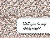 Front View Thumbnail - Fresco & Ebony Will You Be My Bridesmaid Card - Petal