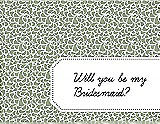 Front View Thumbnail - Kiwi & Ebony Will You Be My Bridesmaid Card - Petal