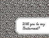 Front View Thumbnail - Latte & Ebony Will You Be My Bridesmaid Card - Petal
