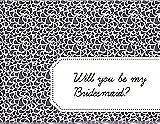 Front View Thumbnail - Lavender & Ebony Will You Be My Bridesmaid Card - Petal