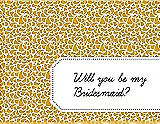 Front View Thumbnail - Mango & Ebony Will You Be My Bridesmaid Card - Petal