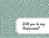 Front View Thumbnail - Meadow & Ebony Will You Be My Bridesmaid Card - Petal