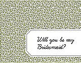 Front View Thumbnail - Mint & Ebony Will You Be My Bridesmaid Card - Petal