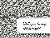 Front View Thumbnail - Mocha & Ebony Will You Be My Bridesmaid Card - Petal