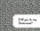 Front View Thumbnail - Moss & Ebony Will You Be My Bridesmaid Card - Petal