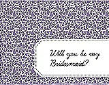 Front View Thumbnail - Passion & Ebony Will You Be My Bridesmaid Card - Petal