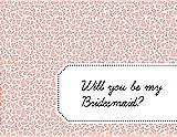 Front View Thumbnail - Primrose & Ebony Will You Be My Bridesmaid Card - Petal