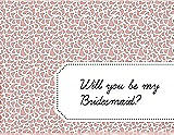Front View Thumbnail - Petal Pink & Ebony Will You Be My Bridesmaid Card - Petal