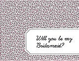 Front View Thumbnail - Quartz & Ebony Will You Be My Bridesmaid Card - Petal
