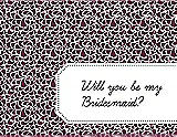 Front View Thumbnail - Ruby & Ebony Will You Be My Bridesmaid Card - Petal