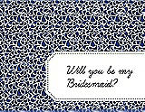 Front View Thumbnail - Sapphire & Ebony Will You Be My Bridesmaid Card - Petal