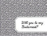 Front View Thumbnail - Shadow & Ebony Will You Be My Bridesmaid Card - Petal