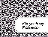 Front View Thumbnail - Smashing & Ebony Will You Be My Bridesmaid Card - Petal