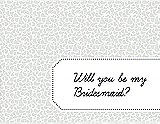 Front View Thumbnail - Starlight & Ebony Will You Be My Bridesmaid Card - Petal